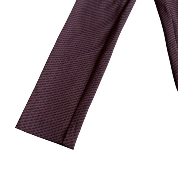Theory Black Burgundy Cropped Slacks Pants Stretch Pull-On Skinny Fit Size Small - Picture 3 of 11